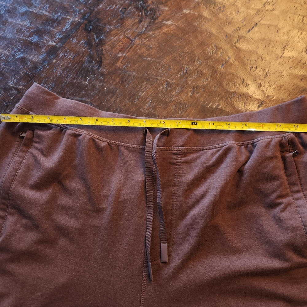 Old Navy Recharge Knit Joggers Mens XL TALL Brown Breathable Zip Pockets - Picture 5 of 11